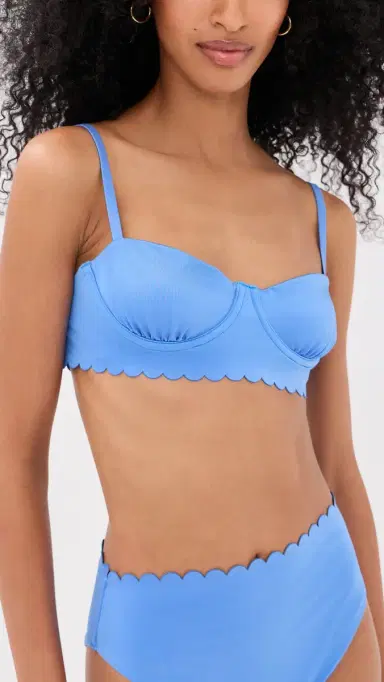 Agua Bendita Lauren Basket Underwire Bikini Top Blue M | Thumbnail 2