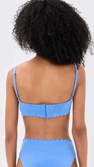 Agua Bendita Lauren Basket Underwire Bikini Top Blue M | Thumbnail 3