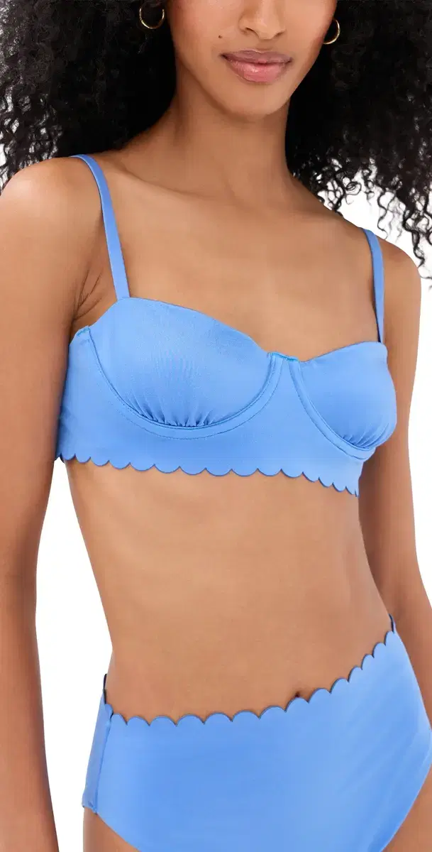 Agua Bendita auren Basket Underwire Bikini Top Blue