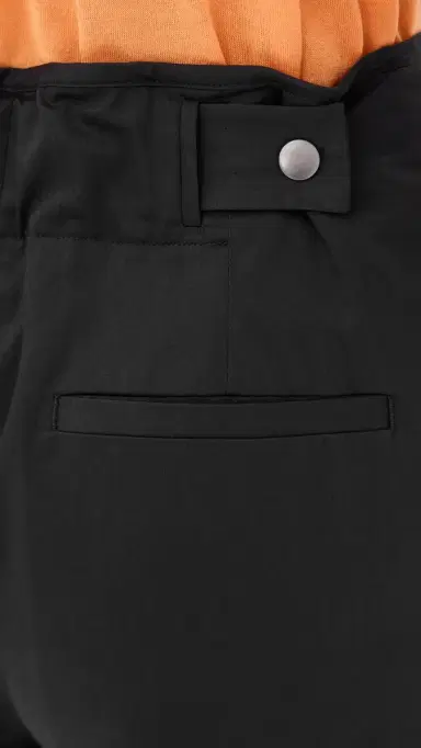 Vince Elastic Back Cotton Trousers Ink 0 | Thumbnail 6