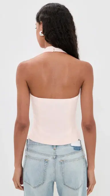 endless rose Halter Tie Up Detail Top ight Pink | Thumbnail 3