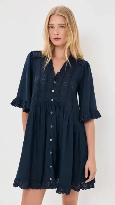 Sea Eliza Mini Dress Navy | Thumbnail 2