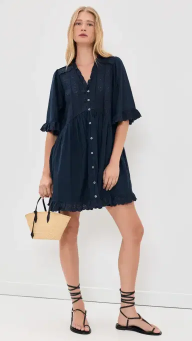Sea Eliza Mini Dress Navy | Thumbnail 5