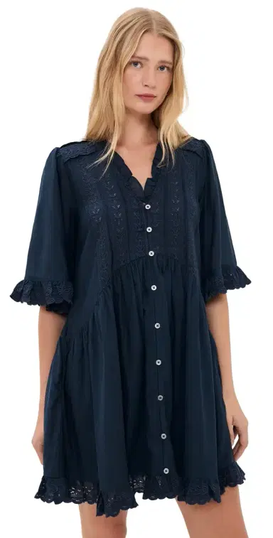 Sea Eliza Mini Dress Navy | Thumbnail 1