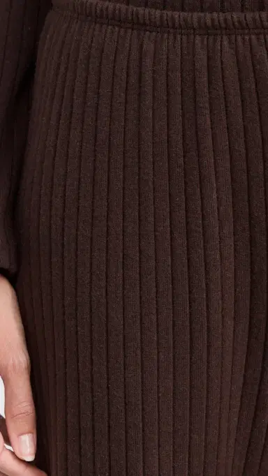 DONNI. The Sweater Rib Simple Pants Espresso | Thumbnail 6