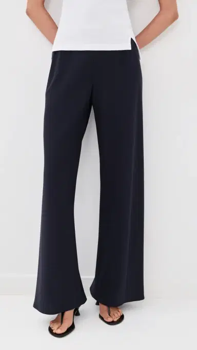 Nili Lotan Marlow Wide Leg Pants Midnight | Thumbnail 2