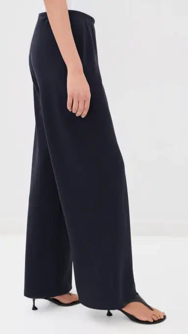 Nili Lotan Marlow Wide Leg Pants Midnight | Thumbnail 4