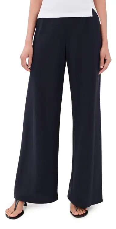 Nili Lotan Marlow Wide Leg Pants Midnight | Thumbnail 1