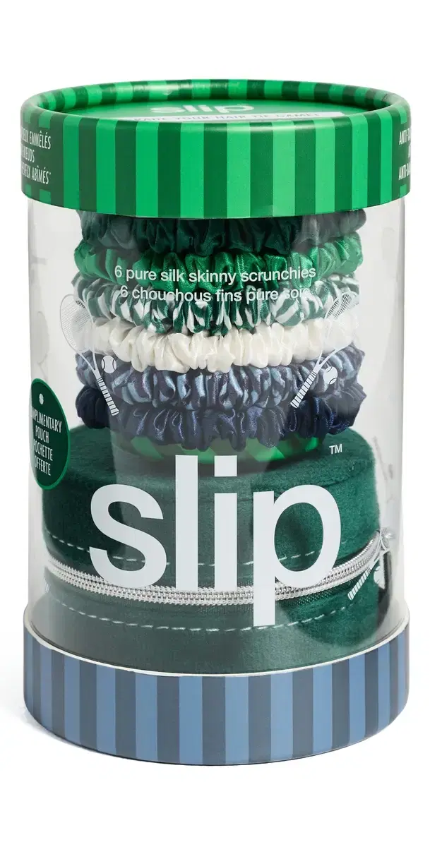Slip Pure Silk Skinny Scrunchies 6 Pack Hair On Point One Size
