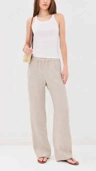 Enza Costa Linen Everywhere Pants Jute Heather | Thumbnail 5