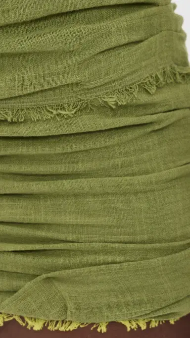 STAUD Nicola Mini Skirt Pesto | Thumbnail 6