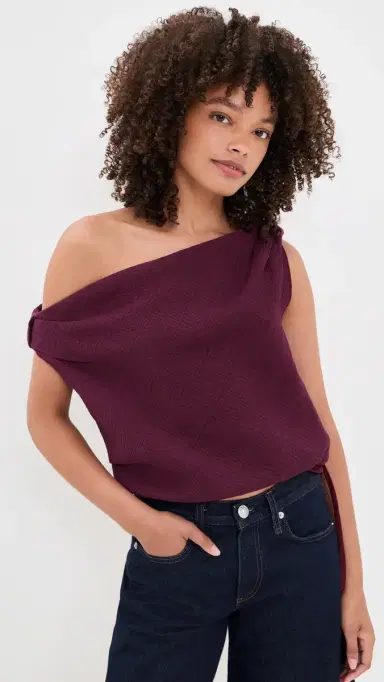 Rachel Comey Farfalla Top Maroon M | Thumbnail 2