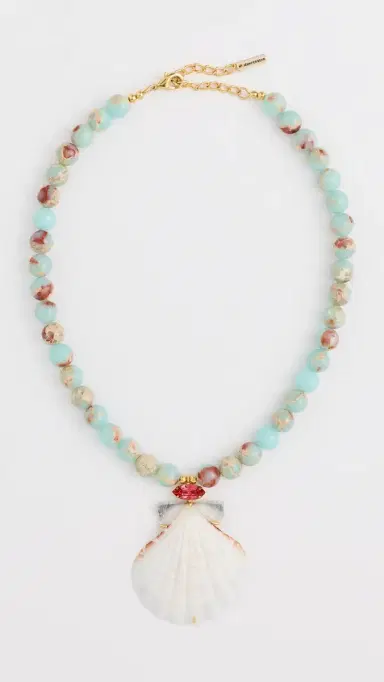 Jennifer Behr Adena Necklace Snake Agate One Size | Thumbnail 2