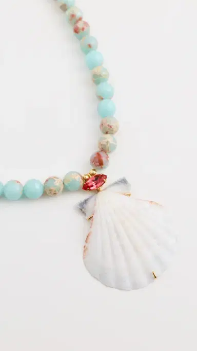 Jennifer Behr Adena Necklace Snake Agate One Size | Thumbnail 4