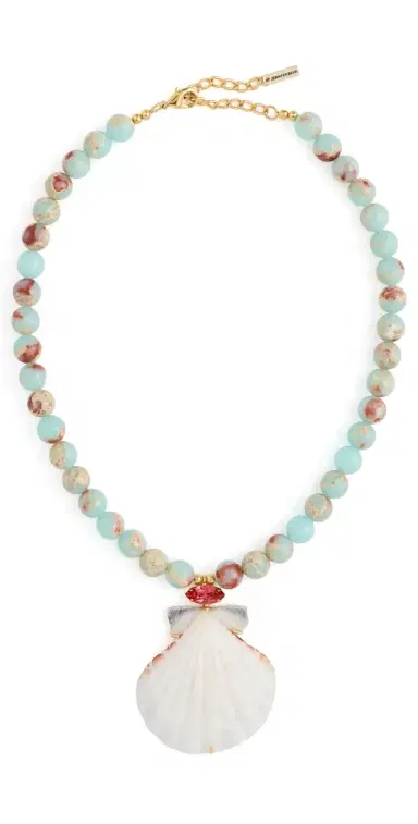 Jennifer Behr Adena Necklace Snake Agate One Size | Thumbnail 1