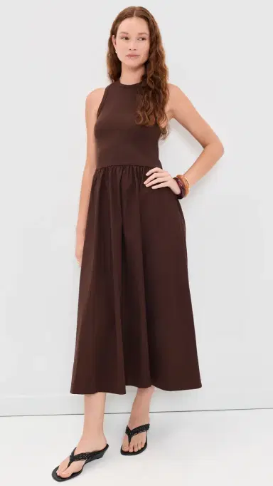 Sold Out NYC The RSVP Midi Dress Chocolate M | Thumbnail 2 Sold Out NYC The RSVP Midi Dress Chocolate M | Thumbnail 2