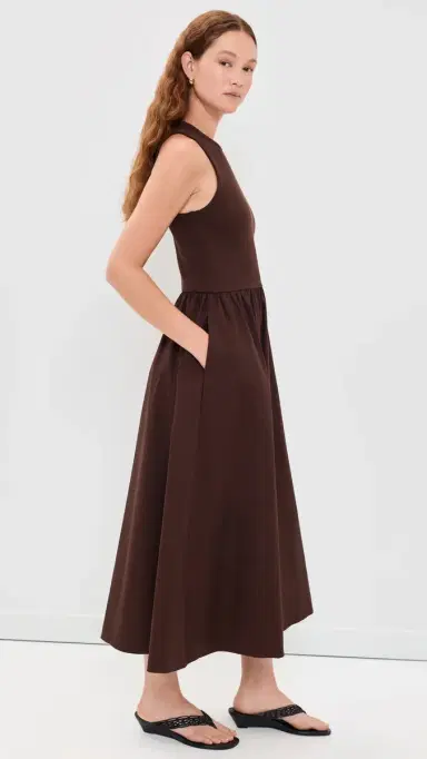 Sold Out NYC The RSVP Midi Dress Chocolate M | Thumbnail 4 Sold Out NYC The RSVP Midi Dress Chocolate M | Thumbnail 4