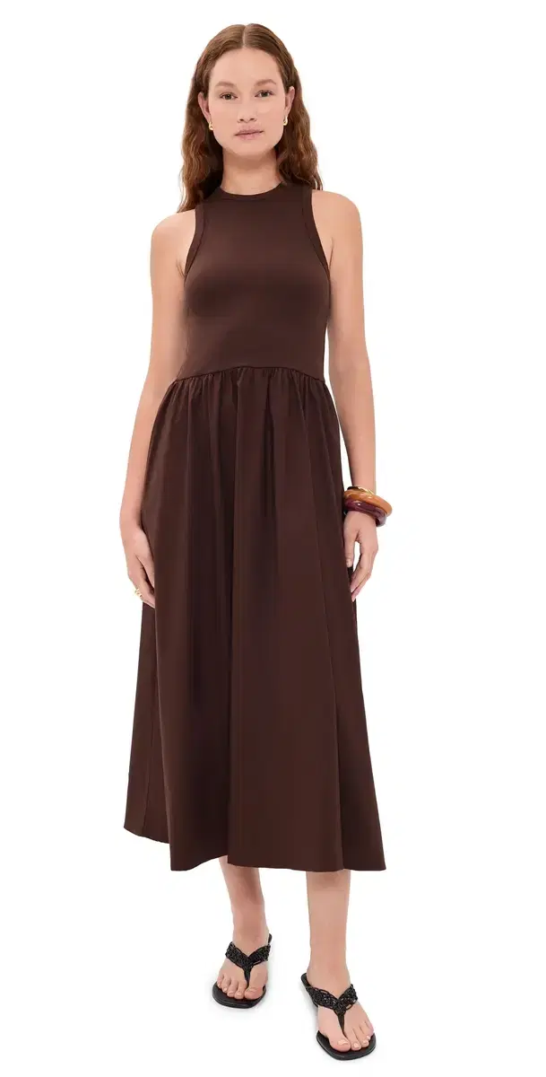 The RSVP Midi Dress Chocolate M
