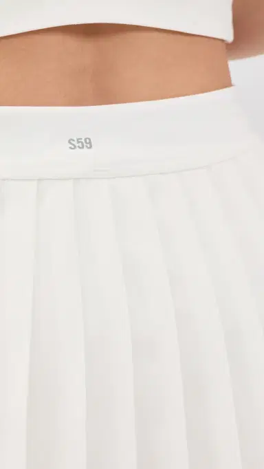 Splits59 hira Woven Pleated Skirt White | Thumbnail 6