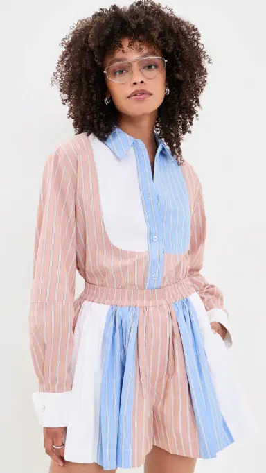 Essentiel Antwerp Jatch Patchwork Shirt Combo1 Off White | Thumbnail 2 Essentiel Antwerp Jatch Patchwork Shirt Combo1 Off White | Thumbnail 2