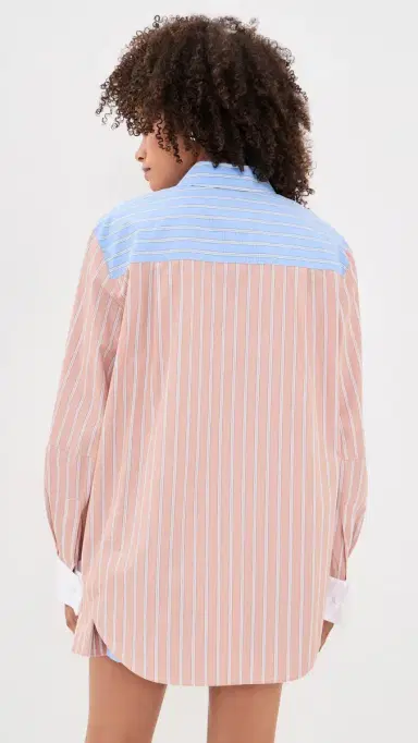 Essentiel Antwerp Jatch Patchwork Shirt Combo1 Off White | Thumbnail 3 Essentiel Antwerp Jatch Patchwork Shirt Combo1 Off White | Thumbnail 3