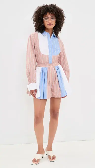 Essentiel Antwerp Jatch Patchwork Shirt Combo1 Off White | Thumbnail 5 Essentiel Antwerp Jatch Patchwork Shirt Combo1 Off White | Thumbnail 5
