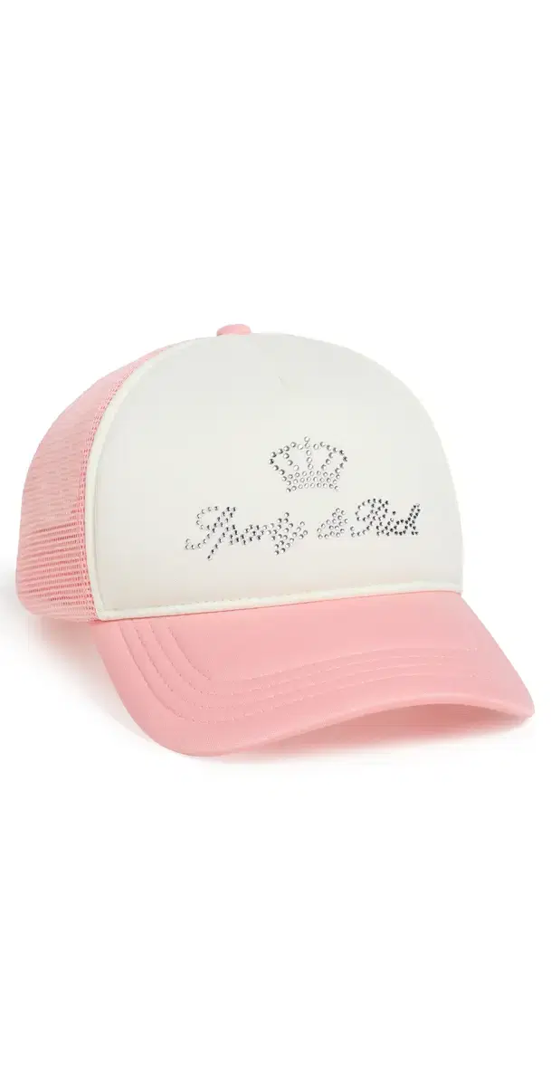 Juicy Crown Trucker Hat White/Rose One Size