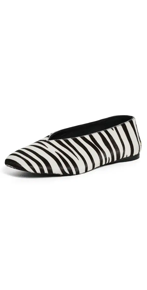 ANINE BING Ana Flats Calf Hair Zebra Flats Zebra