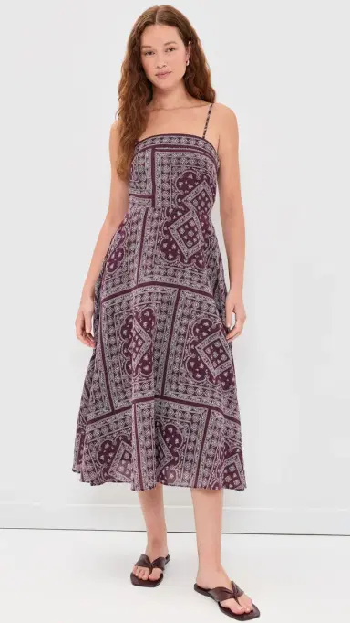 Veronica Beard Jean Floranz Dress Raisin/Dove | Thumbnail 2