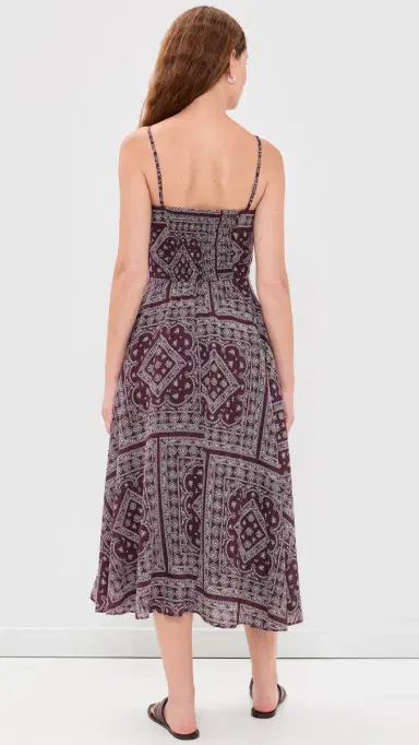 Veronica Beard Jean Floranz Dress Raisin/Dove | Thumbnail 3