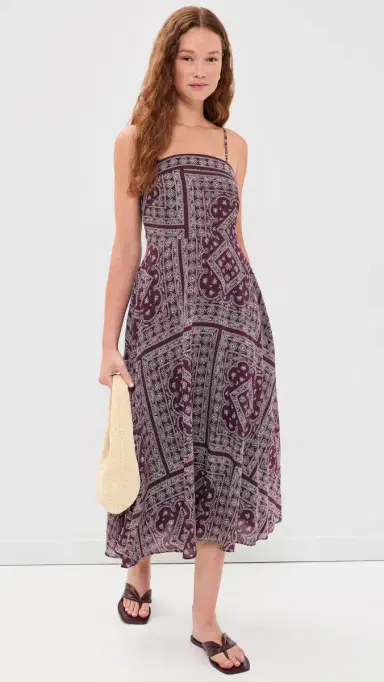 Veronica Beard Jean Floranz Dress Raisin/Dove | Thumbnail 5