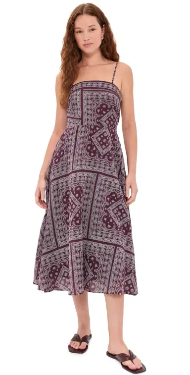Veronica Beard Jean Floranz Dress Raisin/Dove | Thumbnail 1