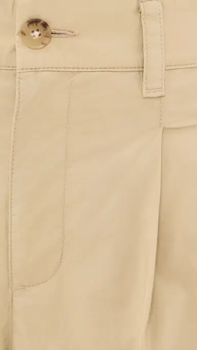 Madewell The Everyday Trouser Short in Poplin Fennel Seed 8 | Thumbnail 6