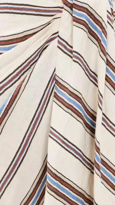 A.L.C. A. L.C. Rhodes Striped Linen Blend Midi Skirt | Thumbnail 6 A.L.C. A. L.C. Rhodes Striped Linen Blend Midi Skirt | Thumbnail 6