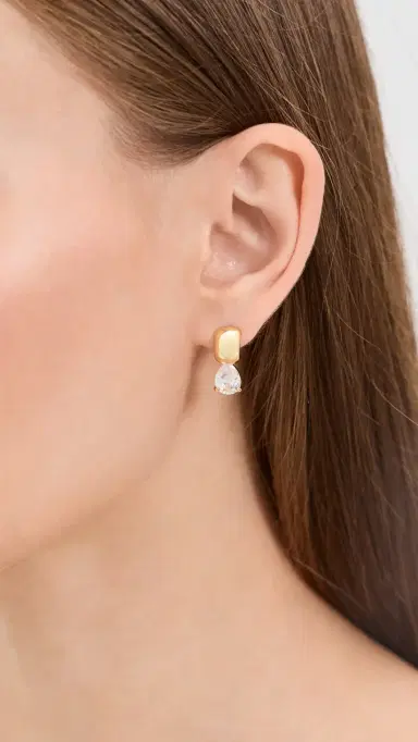 SHASHI Voluta Earrings Gold One Size | Thumbnail 3