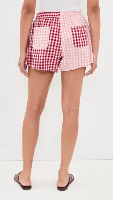 Ciao Ciao Vacation Bloom Check Boxer Shorts Red/Pink | Thumbnail 3