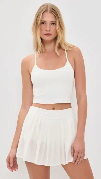 Splits59 Airweight Crop Tank White | Thumbnail 3