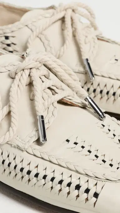 FRĒDA SALVADOR Mahira Woven Loafers Vanilla Woven Calf | Thumbnail 6