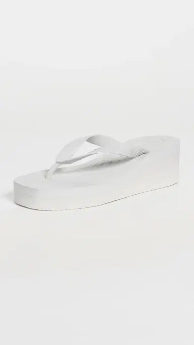 SLEEPERS High Platform Flip Flops White | Thumbnail 2