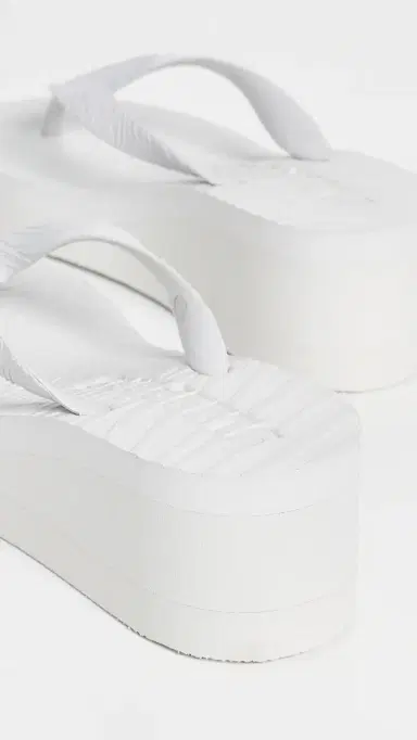 SLEEPERS High Platform Flip Flops White | Thumbnail 4