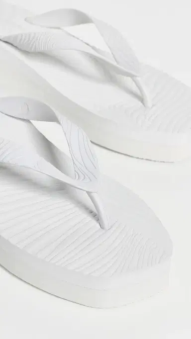 SLEEPERS High Platform Flip Flops White | Thumbnail 6