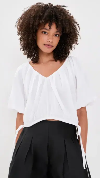 Rachel Comey Shapley Top White | Thumbnail 2 Rachel Comey Shapley Top White | Thumbnail 2