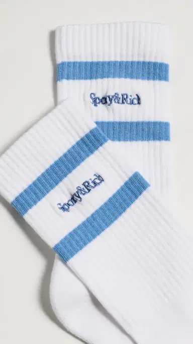 Sporty & Rich Serif Logo Socks | Thumbnail 3