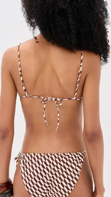 Onia Jolie Bikini Top Cacao/Ecru M | Thumbnail 3