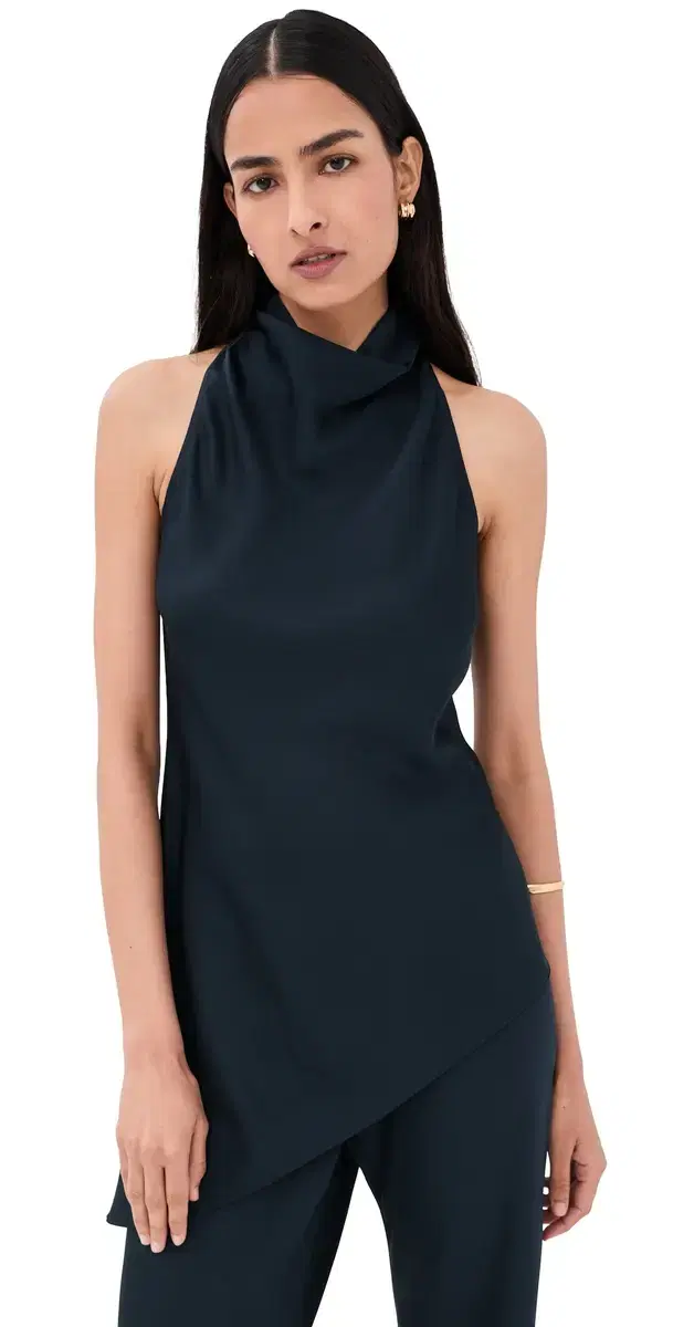 Veronica Beard Radford Tunic Top Navy