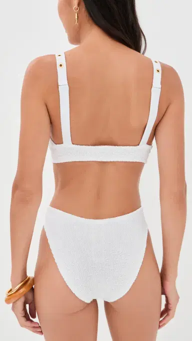 Hunza G Tessa Eyelet Bikini Set | Thumbnail 3