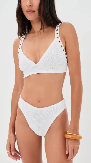 Hunza G Tessa Eyelet Bikini Set | Thumbnail 5