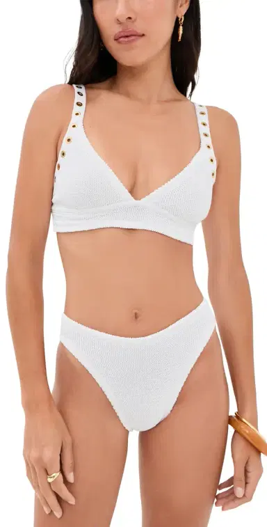 Hunza G Tessa Eyelet Bikini Set | Thumbnail 1