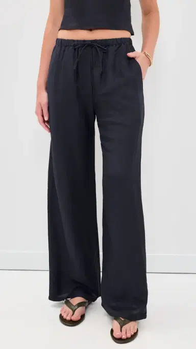LESET Daniel Drawstring Pocket Pants idnight | Thumbnail 2