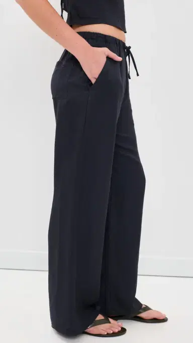 LESET Daniel Drawstring Pocket Pants idnight | Thumbnail 4